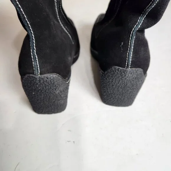 New Sporto Janet Insulated Microfiber Lined Black Suede Leather Boots Size 7M - Picture 4 of 10